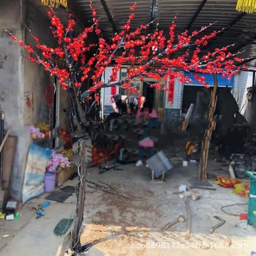 EUEUE Artificial Plum Blossom Tree 1mx08m