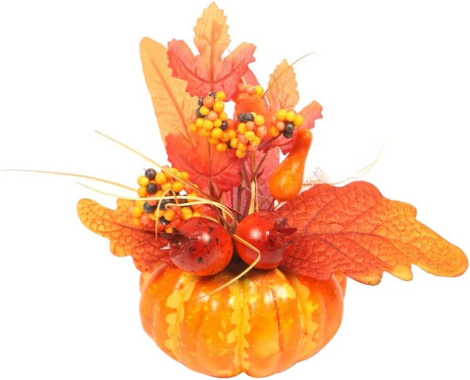 Ochine Artificial Mini Pumpkins Fall Wreath Decorations