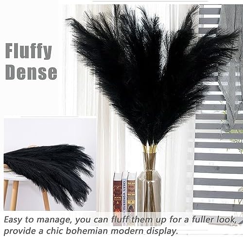 38 Inch 10 Stems Faux Pampas Grass Bouquet