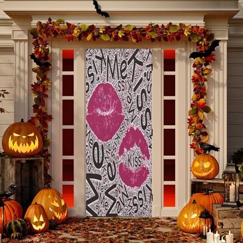 Susiyo Halloween Door Cover with Stretch Fabric