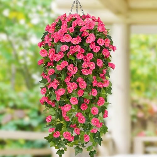 Waipfaru Artificial Hanging Flowers for Outdoor Decor