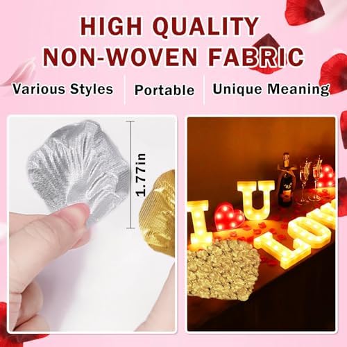 1000PCS Gold Rose Petals Artificial Flower Decorations
