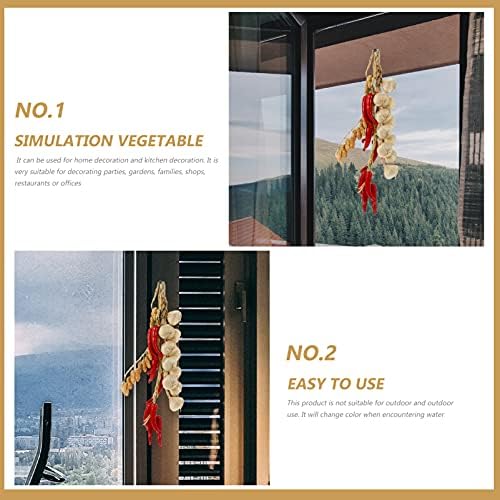 BESPORTBLE Artificial Vegetable Hanging Decor Set of 3