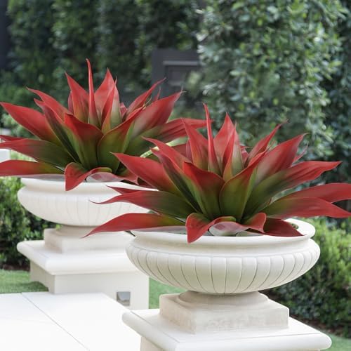Ttranewsoo Artificial Agave Plants 2Pack 22 Red