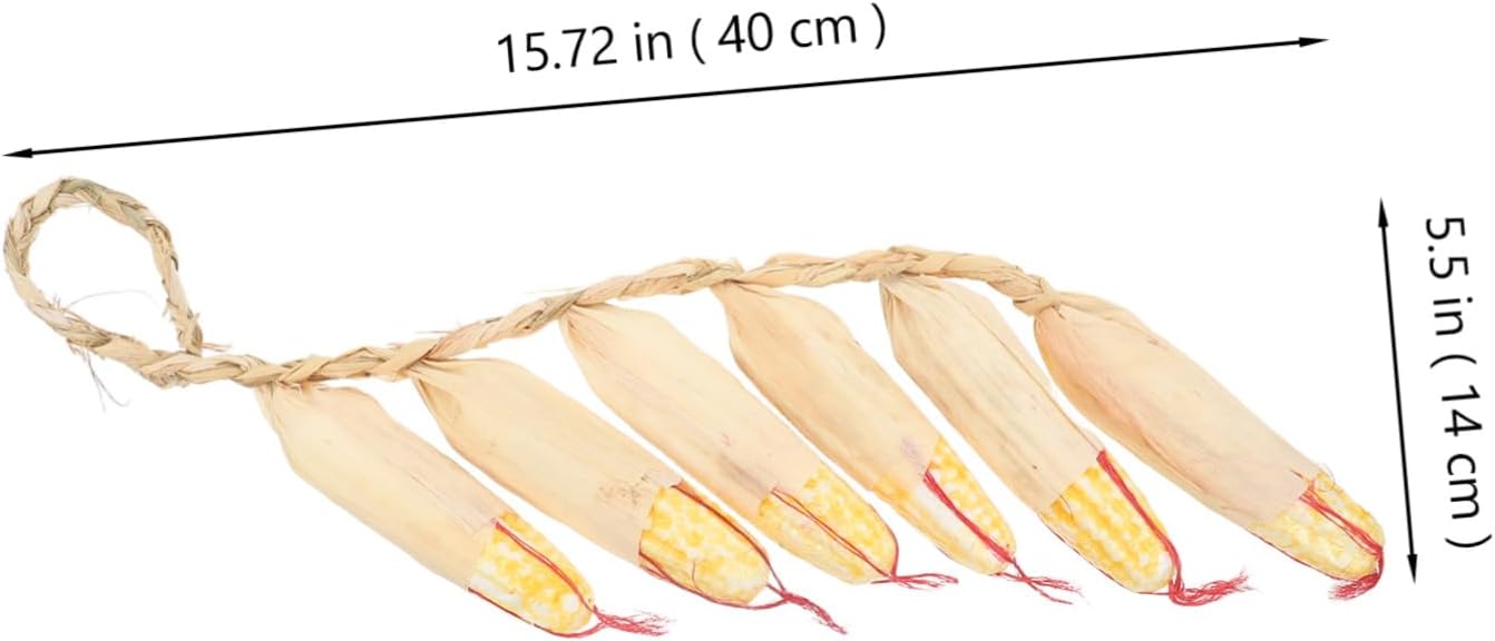 2Pcs Realistic Fake Corn Skewers Hanging Decor