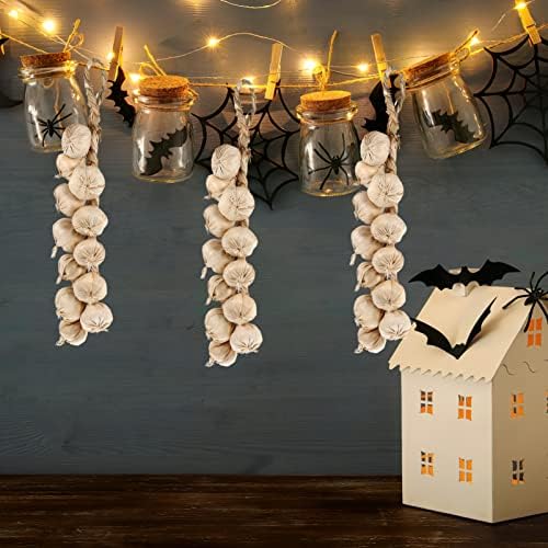 Amosfun Artificial Garlic String for Halloween Decor