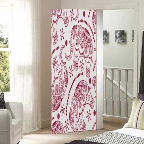 Susiyo Halloween Elephants Door Cover 32x79 in
