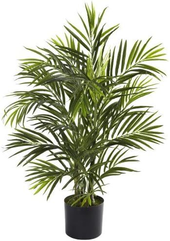 Nearly Natural 25ft Artificial Areca Palm Tree UV Resistant Indoor Outdoor