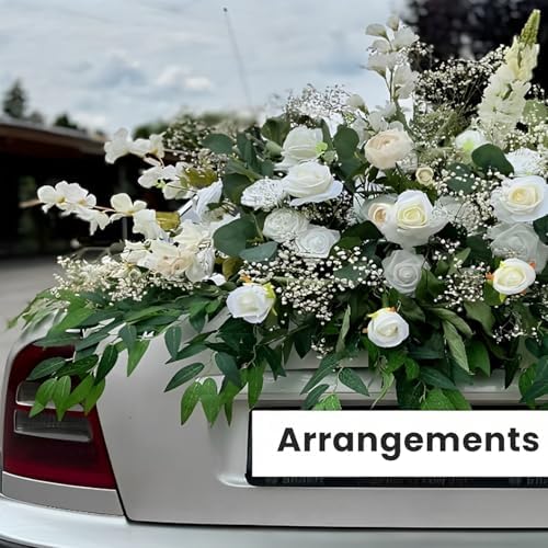 Ardemiy Artificial Greenery Centerpieces 8pcs Realistic Leaves