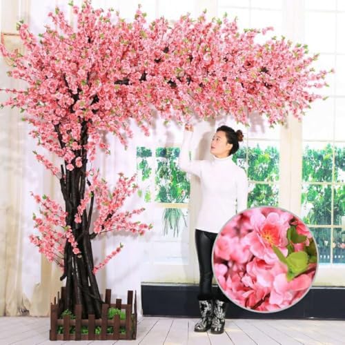Large Pink Cherry Blossom Artificial Flower Tree 1m x 08m