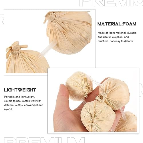 Angoily Halloween Fake Garlic Wreath Decoration