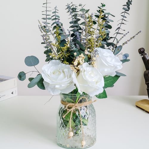 RoseTalk Artificial Dried Flower Arrangement with Vase