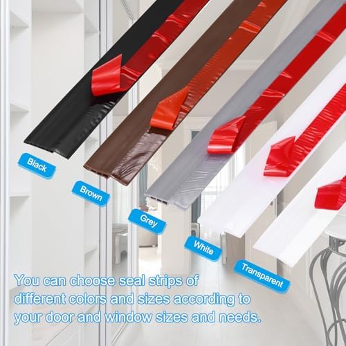 PATIKIL Door Draft Stopper 2 Pack 27FT Silicone Weather Seal