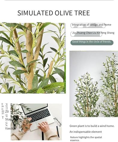 Tall Olive Tree Artificial Plant 350cm Realistic Texture