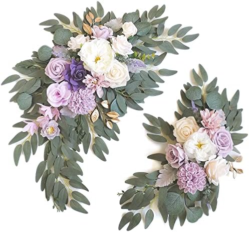 Faux Flower Swag Set of 2 for Wedding Welcome Sign