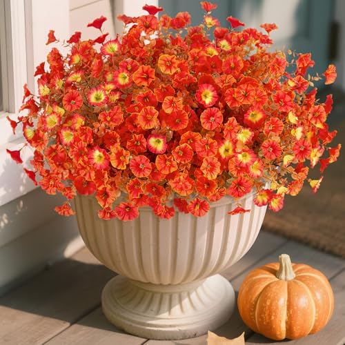 INXUGAO Fake Fall Flowers for Outdoor Decoration