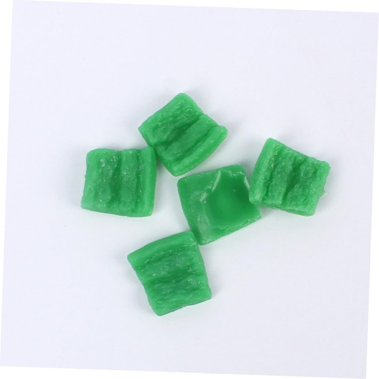 25pcs Realistic Pepper Slices Artificial Vegetable Display Props