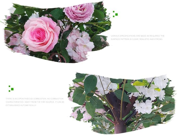 QIUPAI Artificial Rose Tree 1mx08m Wedding Decoration