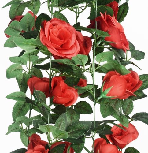 5Pcs Artificial Rose Garland for Wedding Arch Garden Decor