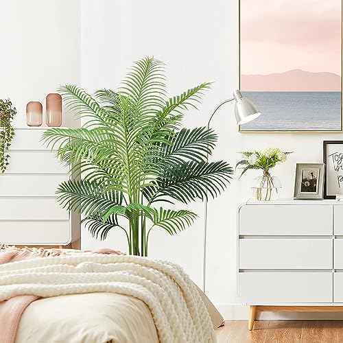 YULISKY 6 FT Artificial Areca Palm Plant with Pot