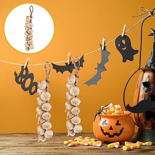 Amosfun Artificial Garlic String for Halloween Decor