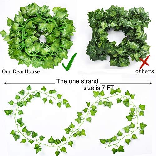 DearHouse 24 Pack Artificial Ivy Garland Plants
