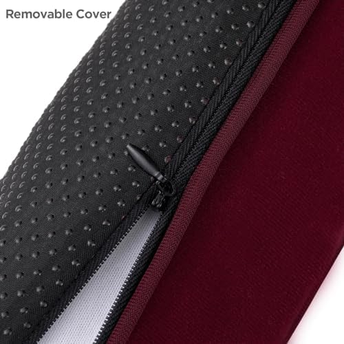 Sunolga 38 Inch Door Draft Stopper with Red Removable Cover