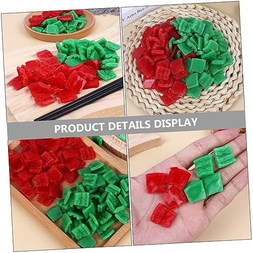 25pcs Realistic Pepper Slices Artificial Vegetable Display Props