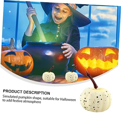 Cabilock 20pcs Hand-Painted Faux Pumpkins for Halloween Decorations