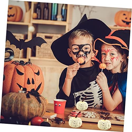 Cabilock 20pcs Hand-Painted Faux Pumpkins for Halloween Decorations