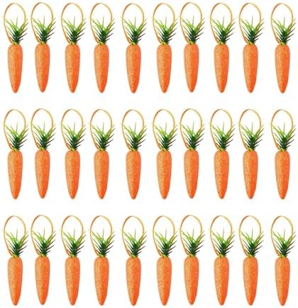 15 30pcs Artificial Vegetables Easter Party Decorations Carrot Ornaments