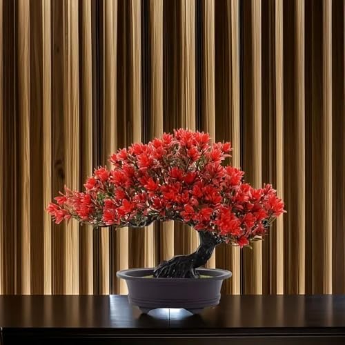 AzureLeap Artificial Bonsai Tree Red 95 Inch