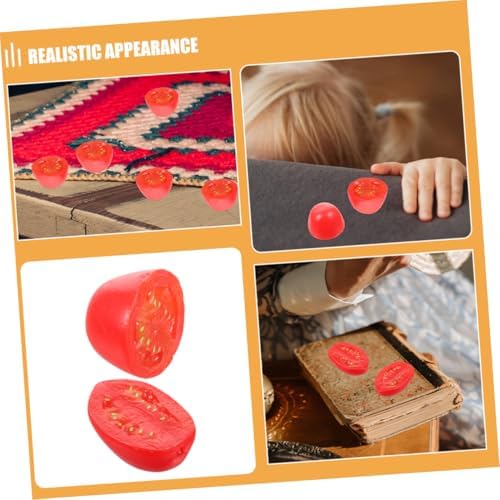 Zerodeko 10pcs Realistic Artificial Cherry Tomatoes Decor