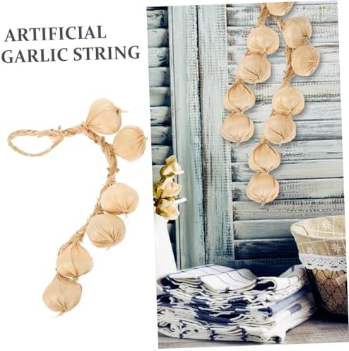 Realistic Garlic String Pendant for Home Decor