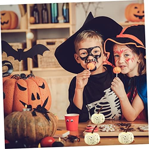PRETYZOOM 20pcs Hand Painted Faux Pumpkins for Halloween Decor