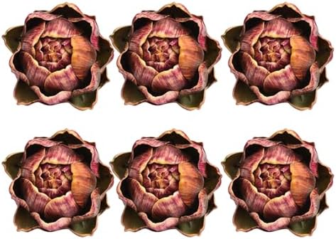 Realistic Artificial Artichoke Purple Small 6pcs