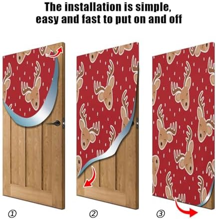 Susiyo Reindeer Door Cover for Halloween Decor