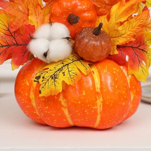Ochine 12 Inch Artificial Pumpkins for Fall Decor Home