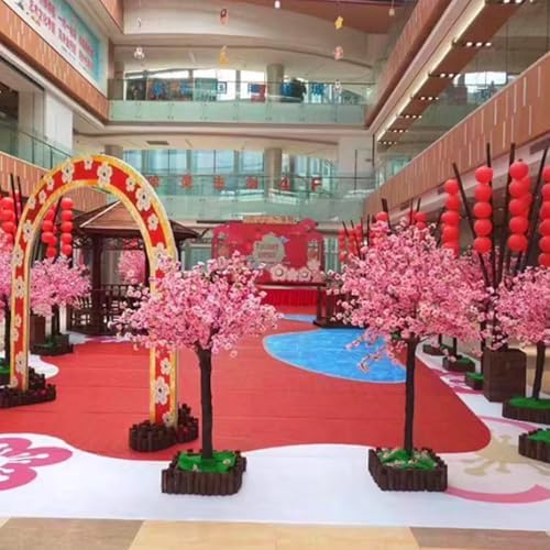 Japanese Silk Flower Cherry Blossom Tree 1x06m Artificial Decor