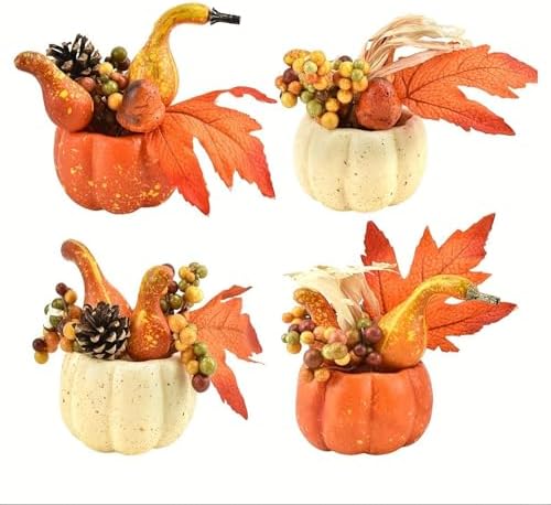 Ochine Artificial Pumpkins Fall Decor for Home Kitchen