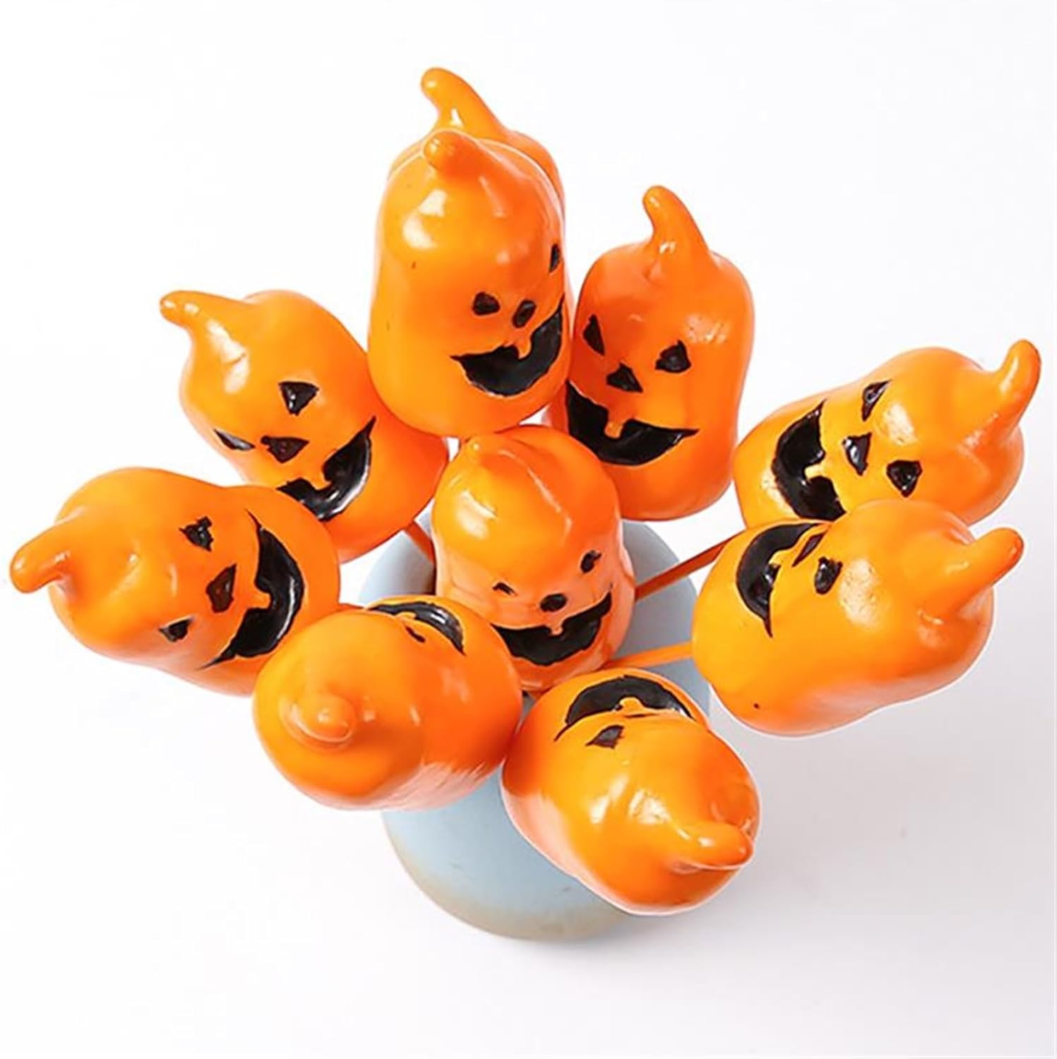 12pcs Decorative Halloween Pumpkin Props for Parties and Photography