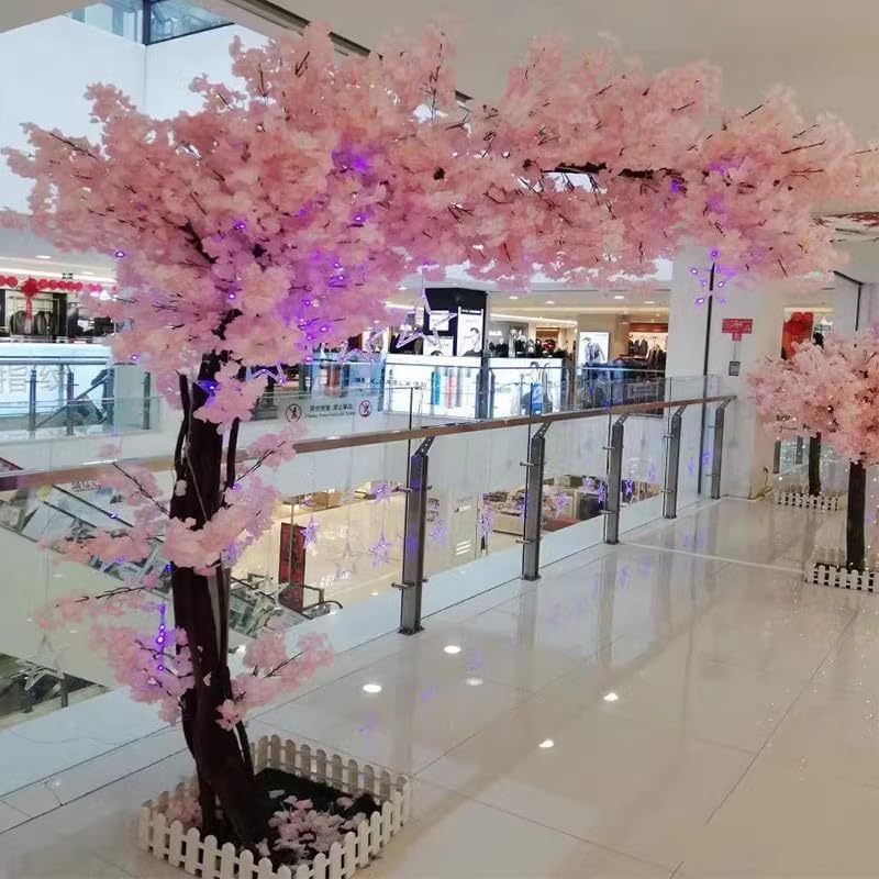 Large Pink Cherry Blossom Artificial Flower Tree 1m x 08m