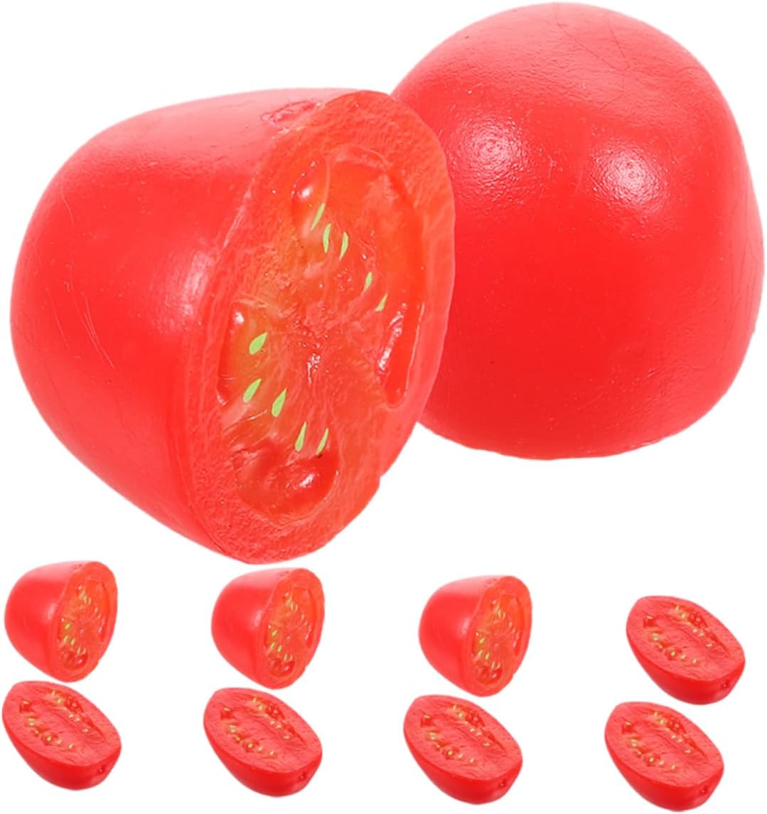 PRETYZOOM Realistic Artificial Cherry Tomato Props 10pcs