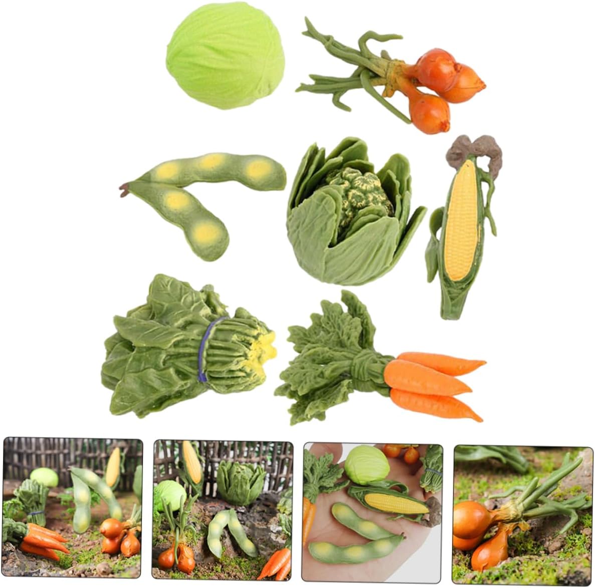 1Set Artificial Vegetable Model for Home Decor and Photography