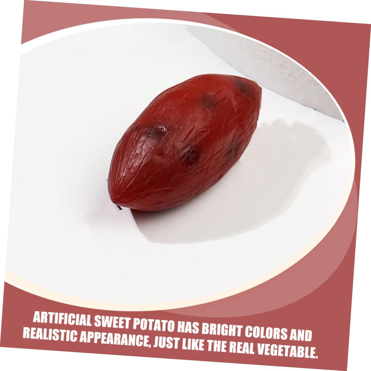 Garneck 5pcs Realistic Artificial Sweet Potato Models