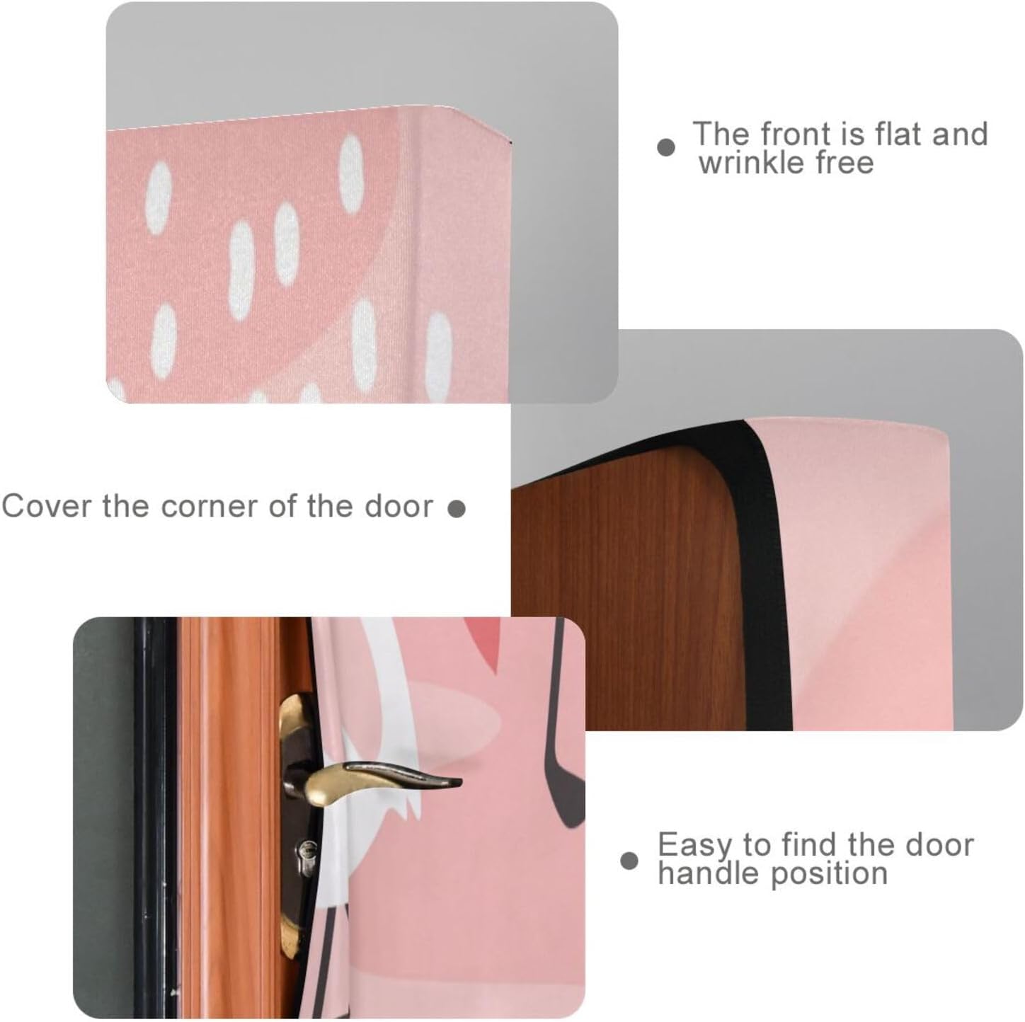 Susiyo Pink Flamingo Halloween Door Cover 32x79 in