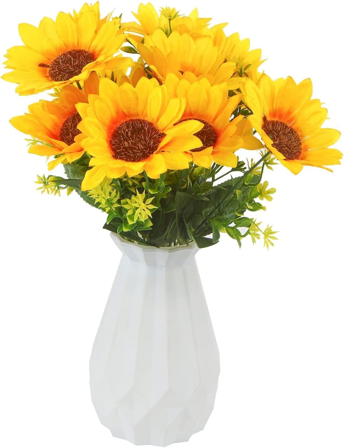STEFORD Artificial Sunflowers Bouquet 2 Bunches Realistic