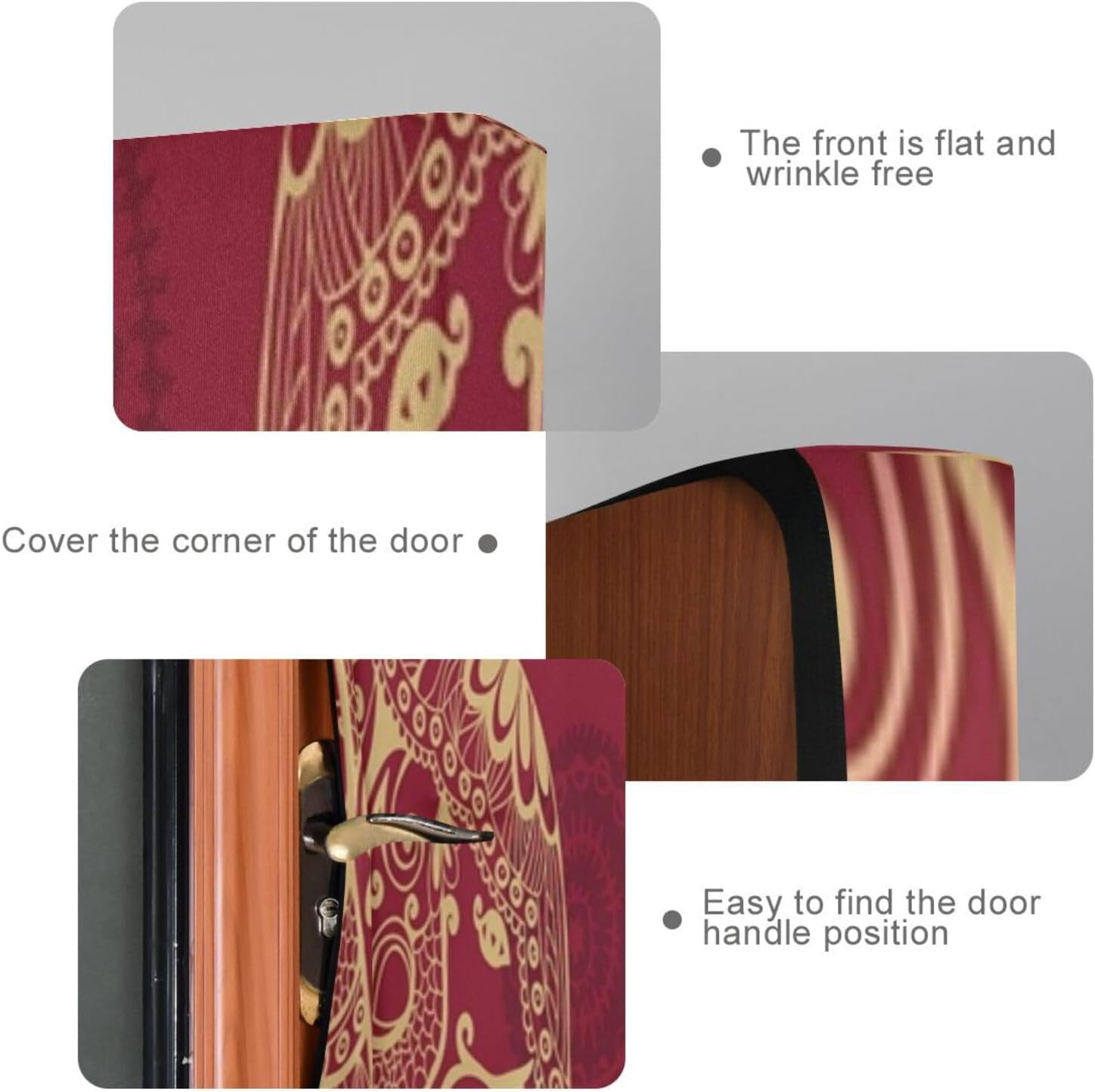 Susiyo Patterned Elephants Halloween Door Cover 32x79 in