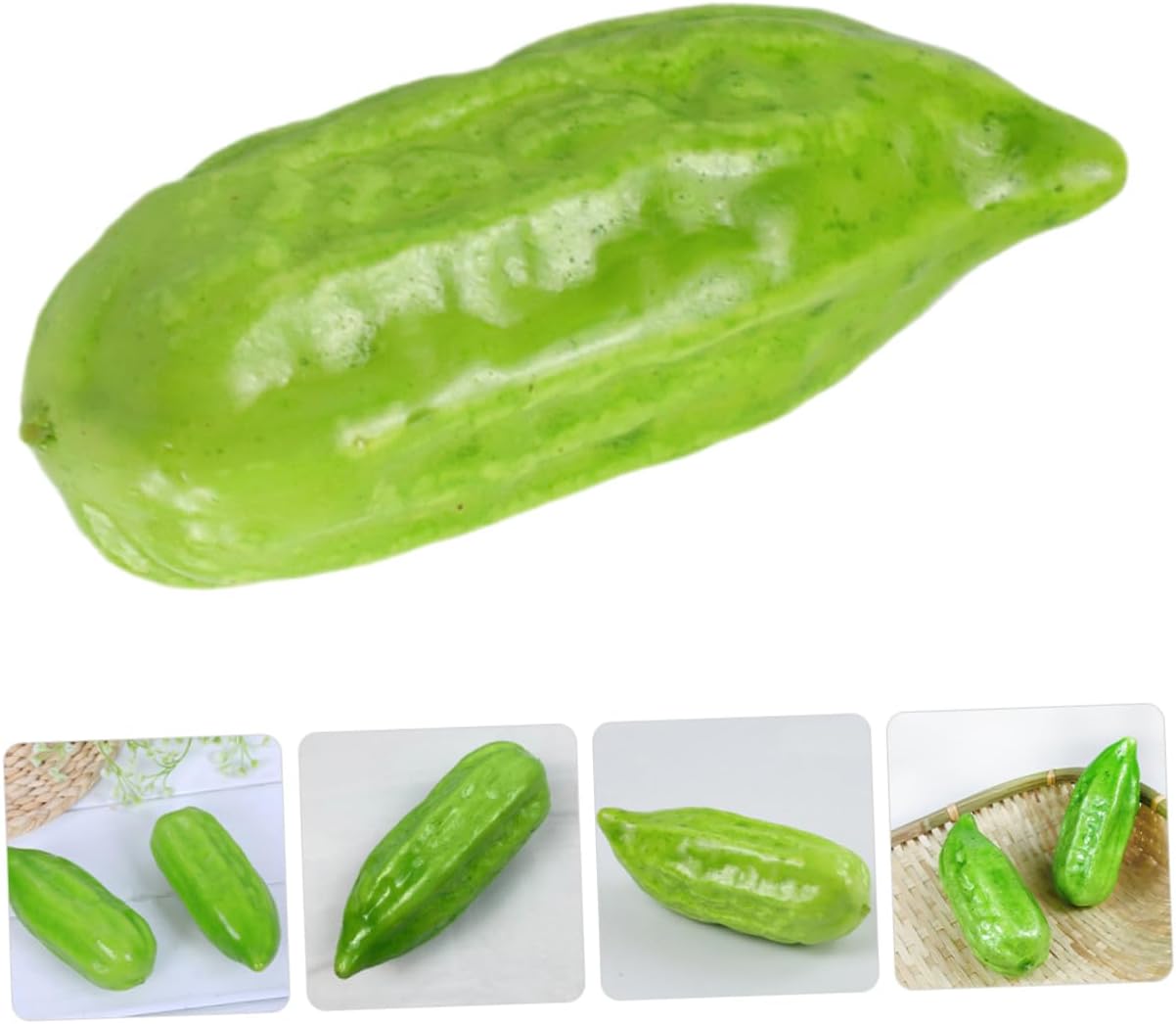 LIFKOME 3pcs Artificial Bitter Gourd Models