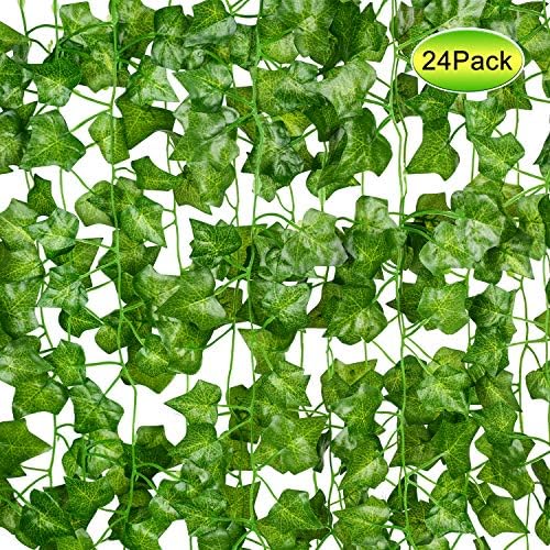 DearHouse 24 Pack Artificial Ivy Garland Plants